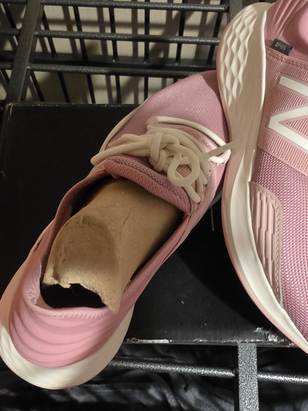 Figs Chalk Pink New Balance Women's Rose Pink Athletic Sneakers - Picture 2 of 4